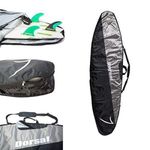 DORSAL Travel Shortboard and Longboard Surfboard Board Day Bag Cover 9'0 Black/Grey