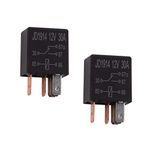 Ehdis 2 Pcs Car Relay 12V 30 AMP 5 Pin, Automotive Relay SPDT Multi-Purpose Car Relay Heavy Duty Standard Relay for Automotive Truck Van Motorcycle Boat