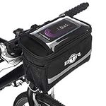 BTR Handlebar Map/GPS Holder & Storage Bike Bag Pannier with Clear PVC Screen for Tablet or Mobile Phone