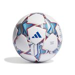 adidas Unisex Ball (Laminated) UCL LGE, Top: White/Silver Met./Bright Cyan/Shock Purple Bottom: Solar Orange/Iron Met., IA0954, 4