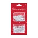 300 Pk Assorted Sizes Ornaments Hook | Christmas Tree Decorations | Christmas Baubles Hanging Hooks (SILVER)