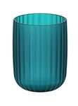 WENKO Agropoli Toothbrush Holder for Toothbrush and Toothpaste Made Plastic with Plastic Shaping and Frosted Surface, Diameter 7.5 x 10 cm