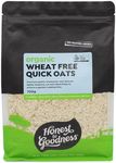 Honest to Goodness, Organic Wheat Free Quick Oats, 700 grams - Sustainably grown and 100% organic, pure wholegrain quick oats. Incredibly nutritious and versatile.