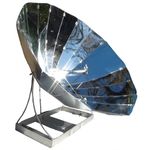 Foldable Solar Oven, Solar Barbecue, Solar Cooker, Solar Cooker, Aluminum, 400 W