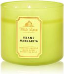 Bath and Body Works, White Barn 3-Wick Candle w/Essential Oils - 14.5 oz - 2021 Core Scents! (Island Margarita)