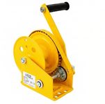 Aim Tools Hand Winch 1200LB Manual Crank Ratchet Gear Winch with Automatic Brake Car Boat Trailer Winch Crane Lifting Pulling Tool for Garage Workshop Construction