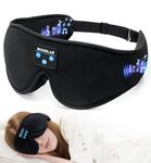 Bluetooth Eye Mask for Sleeping, Boodlab Sleep Mask with Bluetooth Headphones, 3D Bluetooth Eye Mask with Adjustable Ultra Thin Stereo Speakers Microphone Hands Free for Insomnia Travel