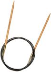 KnitPro Basix Birch Fixed Circular Knitting Pins, 100cm, Birchwood, Natural, 4mm