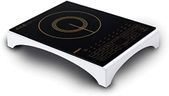 Philips Viva Collection Hd4938/01 2100-Watt Glass Induction Cooktop With Sensor Touch & Full Crystal Glass (Black)