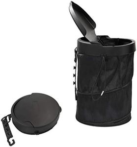 HONGXIN-SHOP Cubo de Basura para Coche Portátil Universal Que Viaje Bote de Basura para el Vehículo Plegable Colgante Pop-up Contenedor de Basura con Tapa Caja de Almacenamiento Negro