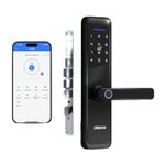 AWAKEY N1 | Smart Door Lock | Remote Access | 6 Ways Unlocking | WiFi Door Lock, Fingerprint, Mobile app, PIN, OTP, RFID | 3 Toughened Dead Bolts I 3 Yrs Warranty | by Jainson