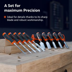 Presch 10-Piece Wood Chisel Set – Precision Carpentry Tools