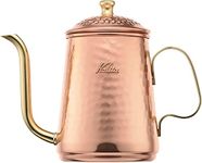 Carita Kalita Copper Coffee Pot, Enjoy Aging, 20.6 fl oz (600 ml), Fine Nozzle, Open Fire, Made in Japan, Cu-Kettle 600#52260 Drip Pot, Kettle, Coffee Maker, Yakan, Server, Barley Tea, White Water,