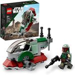 LEGO Star Wars Boba Fett's Starship Microfighter 75344 Building Toy Set; Idea for Kids Aged 6 and Over