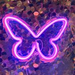 Butterfly Neon Light LED Sign for Room Decor USB or 3-AA Battery Powered Signs for Girl Wall Decor Party Valentines' Day Christmas Living Room Kids Wedding Decoration(Pink)