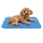 Navaris Gel Pet Cooling Mat - Cool Pad for Dog or Cat and Other Pets - Cooler Bed Mats for Dogs or Cats - Small Size - 15.7" x 9.7" x 0.2" (40 x 50 x 0.5 cm)