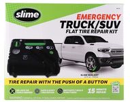 Slime 50139 Flat Tire Puncture Emergency Kit, Includes Sealant and Tire Inflator Pump, Analog, Suitable for Cars and Other Highway Vehicles, 10 Min Fix