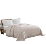 Beatrice Home Fashions Medallion Chenille Bedspread, Queen, Blush