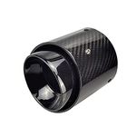 1PC Carbon Fiber Exhaust Tip for Mini Cooper F54/F55/F56/F57/F60/R55 Cooper S/R56 Cooper S/R57 Cooper S/R58 Cooper S 85mm Inlet Black Glossy Muffler Tip for Mini Cooper JCW 3.35 Inch Inlet