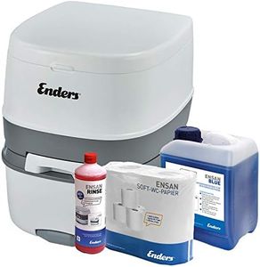 Enders WC Chimique Portable - Kit de démarrage Blue 2,5 Supreme avec Produit additif et Papier hygiénique - Toilette Chimique