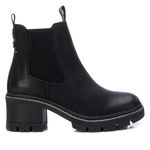 REFRESH - Women's ankle boots with zip, colour: brown, size: 37, Black/White, 5 UK