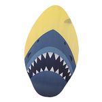 AMLESO Skimboard Summer Beginners Skim Boards Standing 30inch Beach Sand Board Wooden Skim Surf Board for Men Women Teenager Water Sports, Shark Beach