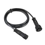 Extension Cable for Decking Lights, IP67 Waterproof 1/2/3 Meter Black Garden 2/3/4/5 Pins Extension Cable for Outdoor LED Deck Light Power Cord (3 Pins 3 Meter)