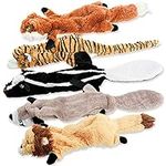 FIREOR Dog Squeak Toys, No Stuffing