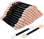 ZYIGYI 200 PCS 3 Inch Disposable Eyeshadow Brushes, Sponge Makeup Applicators Dual Sides