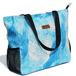 ESVAN LARGE BEACH BAG Water Resistant Lightweight 20 inch Women Oversize Tote Bag for Gym Beach Travel Pool Yoga Nurse, U, XL