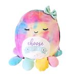 Squishmallow Official KellyToy 8” Sleepy Pajamas Winter Release Plush Stuffed Toy (Opal Octopus Choose Kindness)