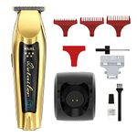 Wahl 5 Star Cordless Detailer in Gold, Professional Hair Trimmers, Close Trimming, Detailing and Outlining, Lightweight, Cordless, Snap On/Off Blades, Barbers Supplies