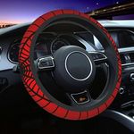 Red Spider Web Steering Wheel Cover