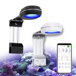 PopBloom RL60 Full Spectrum Reef Light WiFi Marine Reef LED Aquarium Light Saltwater Aquarium Fish Tank Lamp (60W WiFi - White)