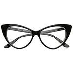 Cat Eye Womens Black Hot Fashion Clear Lense Nerd Geek Glasses Retro Style