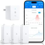 GoveeLife WiFi Hygrometer Thermometer 3 Pack, Smart Humidity Temperature Sensor with App Notifications, 2-Year Free Data Storage Export, Temperature Humidity for Greenhouse, Bedroom, Wine Cellar