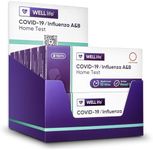 WELLlife COVID-19/Influenza A&B Home Test, Self Test for Flu A/B and COVID-19, Results in 10 Minutes with Non-invasive Nasal Swab, FDA EUA Authorized - [12 Packs; 2 Tests per Pack,24 Tests Total]