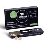 LactoJoy Lactase Pills I 45 Pieces I Powerful Lactase Enzymes for Lactose Intolerance I Ultra Pure Lactase for Improved Digestion I 100% Vegan