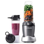 Nutri Bullet NB50100C Pro 1000 Single Serve Blender (1000W) 7-Piece Set, Dark Gray/Light Gray Skirt