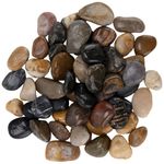 KOHAND 6.6 lb Mixed Colours Pebbles, 4-6 cm Polished Decorative Garden Stones, Natural River Rocks for Landscaping, Plant Pots, Vase Fillers, Aquarium & Garden Decoration