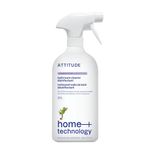 ATTITUDE Bathroom Cleaner Disinfectant 99.99%, Eliminates Bacteria, Germs and Viruses, Vegan, Lavender and Thyme, 800 mL