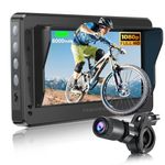 PARKVISION Bicycle Mirror with Anti-Glare,Bicycle Rear Camera with Real 4.3" AHD 1080P Monitor,360° Adjustable Rotating Bracket with Excellent Night Vision Bicycle Handlebar Mirror