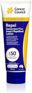 Cancer Council Repel Sunscreen SPF50+ 110ml - Daily Sunscreen with UVA UVB Protection - Water-Resistant Sunburn Prevention, Insect Repellent