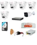 CP Plus 5MP Guard+ Colour Vision in Night 6 Camera Combo Kit with (8Ch DVR, 5 Dome Cameras, 1 Bullete Cameras, 2 TB HDD, Power Supply, 90Mtr Cable and Connectors) by True Vision Technologies