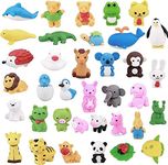 36 PCS Animal Erasers, Bulk Pencil 