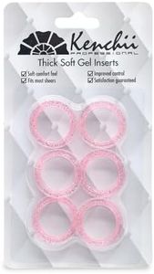 Kenchii Extra Soft Premium Quality Shear Finger Ring Inserts Thick Choose Color (Pink)