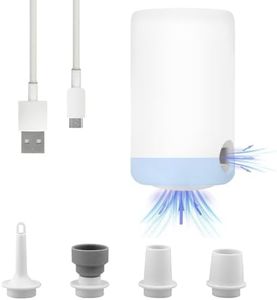 CKCLR Bomba eléctrica para bolsas de almacenamiento de vacío, bomba de aire portátil de batería de 1500mAh, bomba de aire eléctrica de 20W para colchones inflables de remo juguetes de playa de piscina