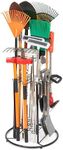 Garage Storage, Tool Storage Rack, Garage Organization, Organizes up to 40 Long-Handled Tools, Yard Tool Holder Organizer for Garage, Garden, Shed Storage Organization, Heavy Duty Steel, Black