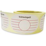 TickTockGolf Golf Impact Tape, Practice Swing Training Impact Labels (250/500 stickers) (250 Labels)