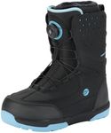 DEERFAMY Snowboard Boots Step on for Men, Black/Gray